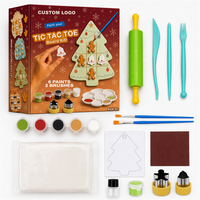 Kit de Pâte à Modeler Éducative Non Toxique avec Logo Personnalisé, Cadeau Artistique pour Garçons et Filles de 8 Ans et Plus, Jeu Tic Tac Toe