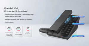 Su misura frontalino VoIP Phone 6 tasti Soft programmabili per il servizio Hotline Fanvil Hotel H602/H602W Sip Phone - Product Image 6