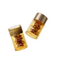 Flacon cylindrique en acrylique de 50 ml pour médicaments, rechargeable, vide, pour comprimés, gélules, suppléments, qualité alimentaire, avec logo personnalisé