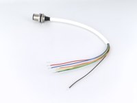 Connecteur mâle de type soudable M12-8P, avec 8 broches, connecteur étanche, fiche et tête de prise aviation