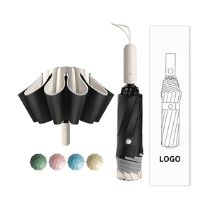 ร่มอัตโนมัติสำหรับกลางแจ้งแบบกลับด้านออกแบบได้เองร่มขนาดกะทัดรัดกันลมกัน<span class=keywords><strong>ฝน</strong></span>พร้อมแถบสะท้อนแสงพับร่มกันแดด - Product Image 1