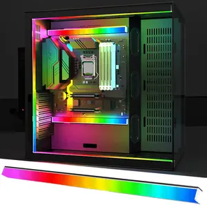 ไฟแชสซีคอมพิวเตอร์ RGB 5V/3PIN พร้อมแม่เหล็กอลูมิเนียมหลากสีไฟ LED สีสันสดใสโคมไฟเชิงเส้น