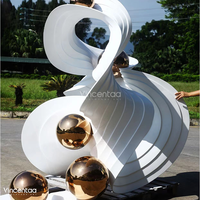 Vincentaa Sculpture en métal spirale décorative personnalisée d'art moderne d'hôtel