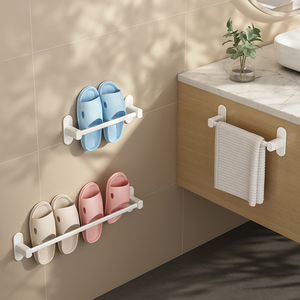 <span class=keywords><strong>Zapatero</strong></span> simple blanco personalizado, sin perforación, estante para el hogar, estante para ollas, toallero universal - Product Image 1