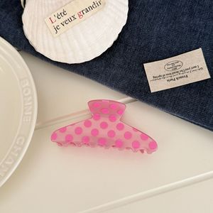 CHUJIAN Pinzas de Pelo Coreanas Elegantes y Ecológicas con Diseño de Puntos Grandes, Pinzas de Acetato para Uso Diario, Tamaño Mediano - Product Image 6