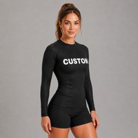 Rashguard personnalisé pour femmes MMA BJJ Jiu Jitsu No Gi Grappling, T-shirt de compression à manches longues pour l'entraînement, Vente en gros
