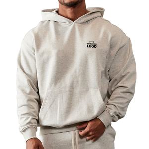 Sudadera con Capucha Corta Oversize de Algodón de Alta Calidad Personalizada, con Bordado y Estampado Puff, de Felpa Francesa de 420 Gsm - Product Image 1