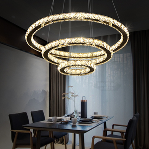 JYLIGHTING – luminaire suspendu en cristal avec anneau LED, design <span class=keywords><strong>moderne</strong></span>, luminaire décoratif d'intérieur, idéal <span class=keywords><strong>pour</strong></span> un salon ou une <span class=keywords><strong>salle</strong></span> <span class=keywords><strong>à</strong></span> <span class=keywords><strong>manger</strong></span> - Product Image 1