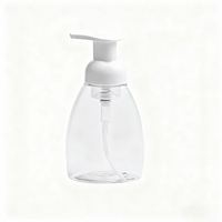 Bouteille en PET transparente ovale de 250 ml et 300 ml, imprimée en sérigraphie, anti-fuite, écologique, avec pompe à pression pour savon liquide