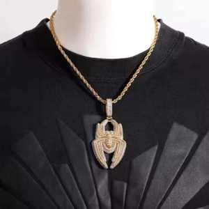 Colgante de Araña de Lujo con Diamantes Moissanite, Estilo Hip Hop, VVS, Colgante de Diamantes Redondos y Baguette, Joyería de Diseño Audaz - Product Image 2