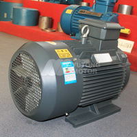 Moteur asynchrone à induction triphasé 220V AC 50Hz 0,75KW/1HP IP55 IE2 à enroulement en cuivre