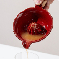 Bol presse-agrumes en céramique, extracteur manuel de jus de citron et de pamplemousse, accepte la personnalisation de la couleur et de la glaçure