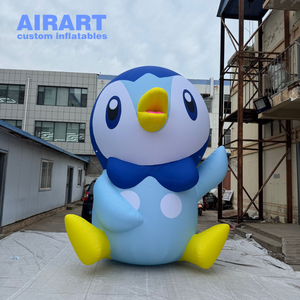 Mascotte de <span class=keywords><strong>poule</strong></span> géante de 4 m de haut pour les enfants, décoration de <span class=keywords><strong>parc</strong></span>, activité de pelouse, ballon de pingouin gonflable personnalisé - Product Image 1
