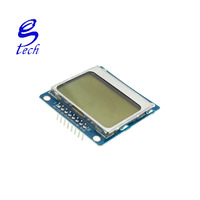 Módulo de pantalla de caracteres LCD Adaptador de retroiluminación blanca PCB 84*48 5110 Marca de origen de pantalla