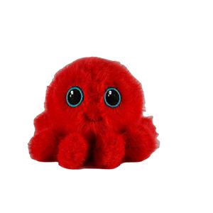 Peluche Polpo <span class=keywords><strong>Rosso</strong></span> Serie Pallina Rimbalzante Antistress Ricamato in Tessuto di Visone - Product Image 1