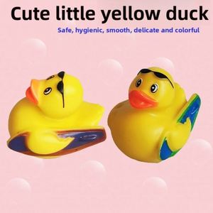 2025 New Design OEM Baby <b>Bath</b> Toys Promotional Decompression Puzzle Splashing Surfing Rubber Duck - Product Image 6