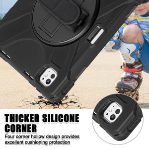 Fundas Protectoras para Tablets Estilo Infantil para iPad Pro 2024 11 13 Pulgadas, Rotación de 360 Grados, Soporte Híbrido Resistente, Correa de Mano y Hombro - Product Image 3