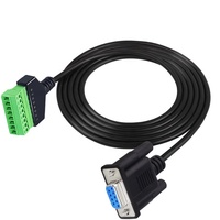 DB9 RS232 série mâle femelle à 8Pin AV Terminal vis adaptateur convertisseur bloc prise câble