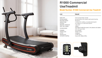 Caminadora Curva Comercial Autogenerante Modelo R1000 de Rongle con Resistencia, Tamaño de Carril de 50*165 cm para Entrenamiento Cardiovascular