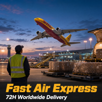 Agent d'expédition aérien le moins cher de Chine vers CA, États-Unis, Royaume-Uni, Allemagne par avion, mer, DHL/UPS/FedEx, agent transitaire porte-à-porte