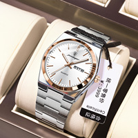 Montre POEDAGAR 930 à Vendre Chaude, de Luxe en Acier Inoxydable, Étanche et Lumineuse, Montre Originale à Quartz pour Hommes