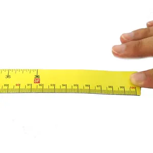 Customized OEM 1M 36 Inch Scale Ruler Graduation Magnetic Flexible Ruler Rubber Rolling Measuring Ruler Magnet Tape For Workshop