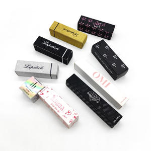 Boîtes en papier noires personnalisées avec logo pour tubes de gloss à lèvres vides – Vente en gros - Product Image 5