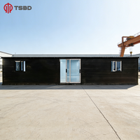 Lüks Genişletilebilir Konteyner Ev Özel Modüler Villa 3 Yatak Odalı Prefabrik Ev Tam Cam Duvarlı Teraslı
