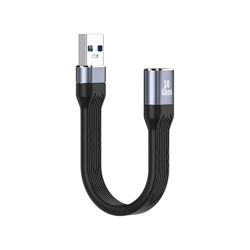 USB male to female cable black