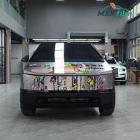 Autocollants en vinyle personnalisés découpés sur mesure pour Cybertruck, installation facile, durables en extérieur, logo, texte et motif personnalisés, décalcomanie pour carrosserie de voiture