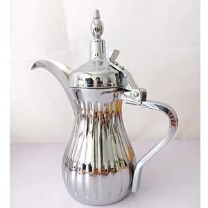 Wholesale Stainless Steel Dallah Coffee Pot Silver Vintage <b>Turkish</b> Indian 26/32/40 OZ 200ml Vintage Indian Coffee Kettle Cheap - Product Image 3