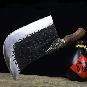 Couteau à découper en os de cuisine à tête d'aigle T10 acier forgé boucher hacher boeuf mouton porc cuisse couteau lourd - Product Image 5