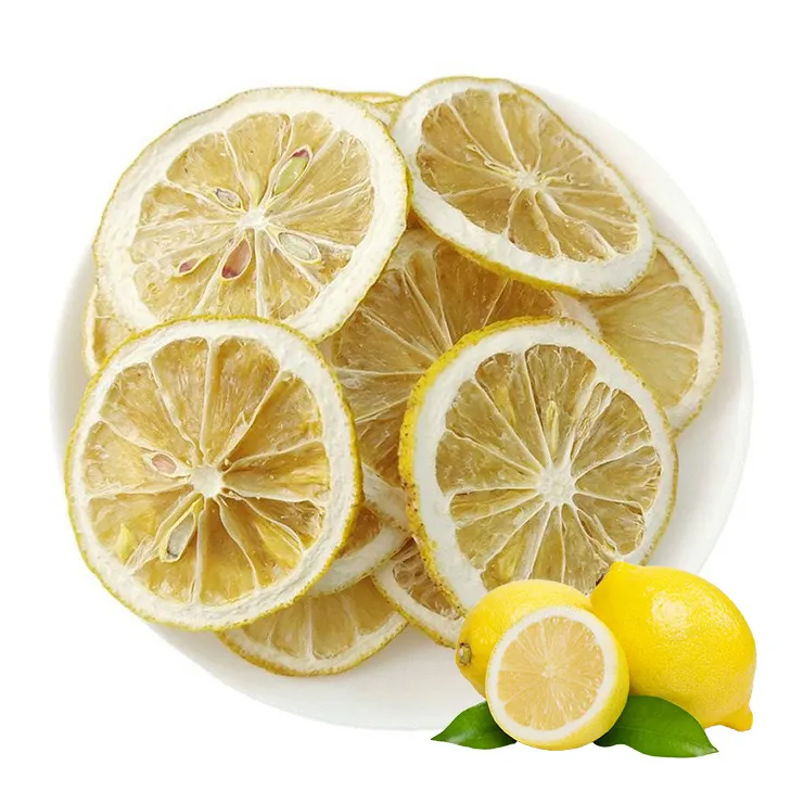 Doğal dondurularak kurutulmuş limon dilimleri toplu toptan kurutulmuş limon dilimi