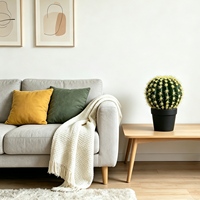 Cactus artificiel en boule, succulentes en PE, plante écologique verte, décor de bureau multi-pièces pour le Nouvel An chinois, la fête des Mères, intérieur