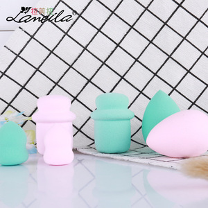 Éponges de maquillage Lamela, paquet de 3, en polyuréthane hydrophile, forme de gourde en forme de larme, pour l'application de poudre pour le visage, A787 - Product Image 1