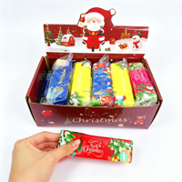 Jouet Squishy en PU en forme de bâton de beurre de Noël de 14 cm, à rebond lent, doux et mou, anti-stress, jouet de décompression à presser, cadeau de fêtes