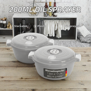 Bouteille pulvérisateur d'huile d'olive en verre de 200 ml pour cuisine, distributeur d'huile, vaporisateur pour cuisson et friteuse à air - Product Image 2