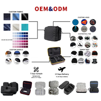 Étui de rangement à fermeture éclair en EVA adapté aux écouteurs Bluetooth et aux câbles de données, sac de rangement rigide multifonctionnel portable et résistant aux chocs
