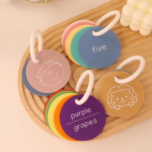 Eco-friendly Learning Flash <strong>Card</strong> Early Education Toy Silicone Cognitive <strong>Cards</strong> for Children - Product Image 1