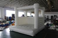Château gonflable en vinyle PVC de couleurs personnalisées bon marché Location d'événements pour enfants Maison blanche de rebond pour les fêtes et le parc de trampolines