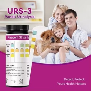 Bandelettes de test <span class=keywords><strong>urinaire</strong></span> URS-3 de haute qualité pour l'analyse de la glycémie, des protéines urinaires et des infections urinaires (3 paramètres) - Product Image 4