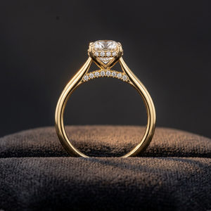 KRUP JEWELS Bague de fiançailles unisexe en argent sterling avec diamant taille ovale, certifiée IGI, style de luxe, cadeau d'anniversaire de mariage - Product Image 2