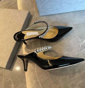 Nouvelles Sandales d'été de Luxe pour Femmes, Modèle Américain, de Marques Célèbres, à Talons Hauts, Ornées de Diamants, pour Mariage - Product Image 2