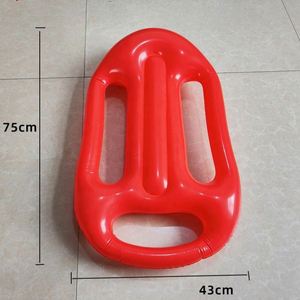 Planche flottante gonflable de sauveteur de plage pour enfants, rouge, jouet d'entraînement pour la natation et le surf - Product Image 4