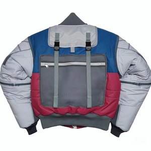 Giacca Trapuntata Oversize DiZNEW Streetwear con Logo in Rilievo, Giacca Imbottita Personalizzata con Ricamo Tessuto 2024 - Product Image 3