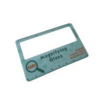 Premium Horizontal Card with Customized Logo Optics Magnifying Feature for Business Promotional Gifts