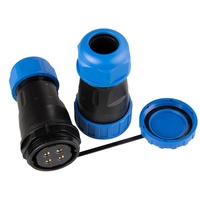 Pas de connexion à vis à souder TY28 amarrage 4 broches IP68 droit extérieur 45A mâle femelle prise de courant circulaire connecteur étanche