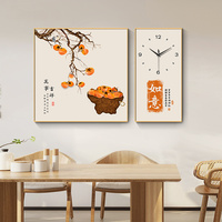 Jam dinding pribadi Modern untuk dekorasi rumah, seni kustom desain Quartz wajah tunggal tampilan jarum kreatif untuk ruang tamu