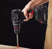 Perceuse à percussion sans balais de qualité industrielle 21V avec batterie lithium rechargeable 1800W OEM multifonctionnelle pour la construction domestique