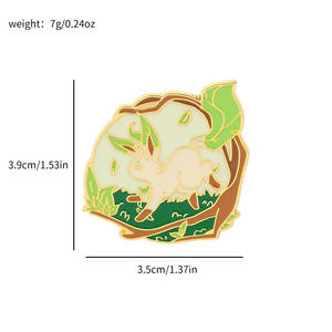 2024 baru lucu Pokemon pin enamel kartun poke monster bros - Product Image 3